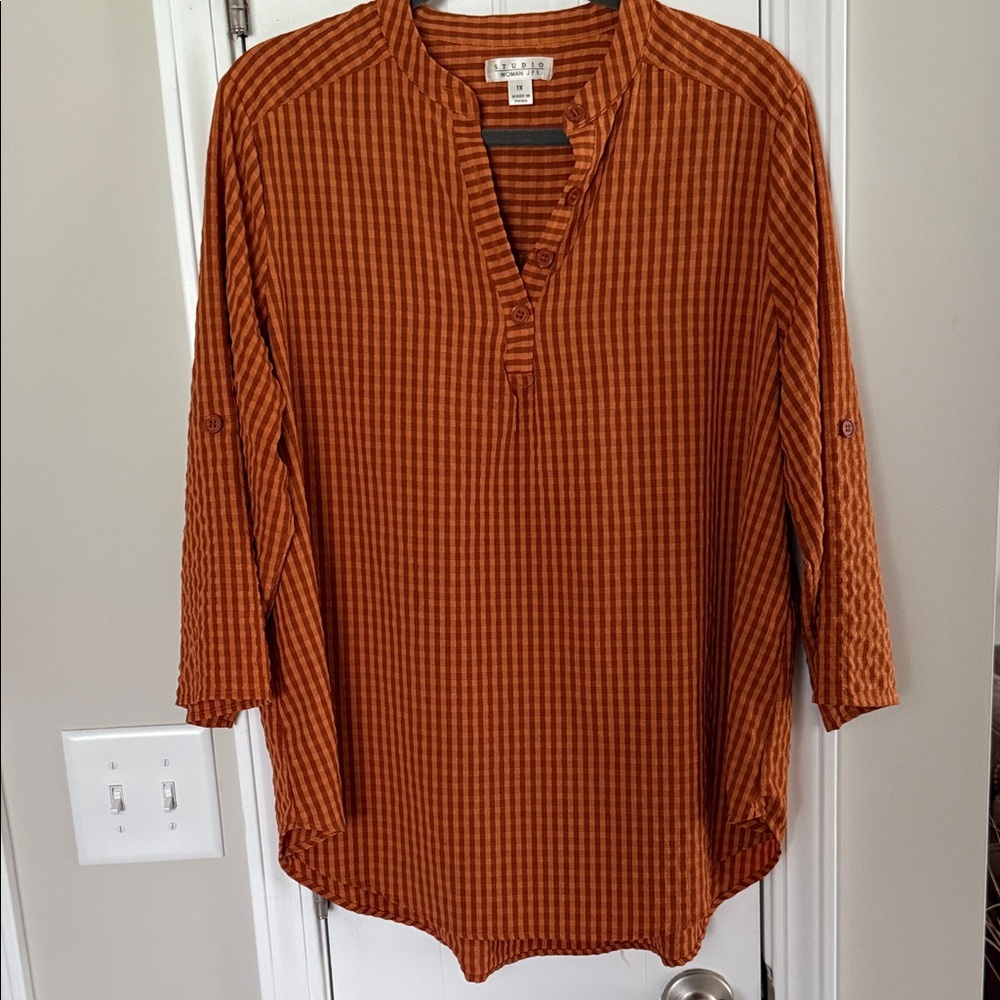 Rust and Orange Top